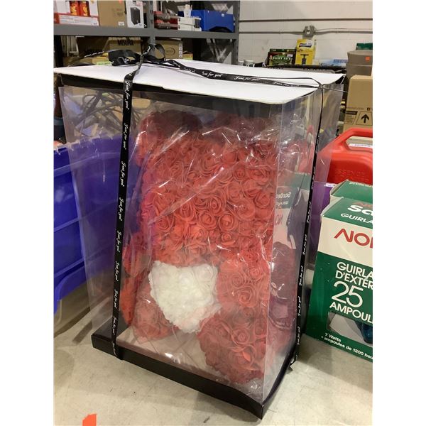 Artificial Rose Teddy Bear