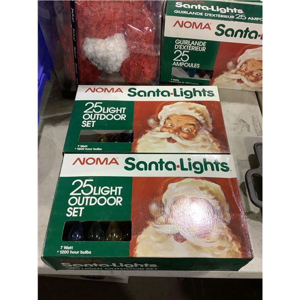 Noma Santa Lights 25 7W Holiday Bulbs Lot of 2
