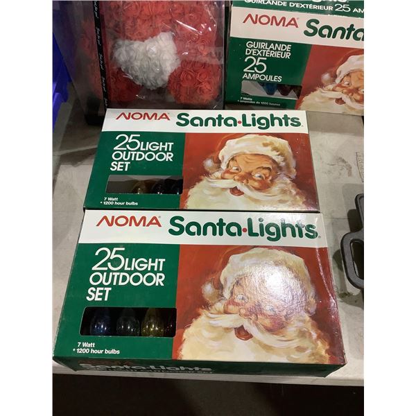 Noma Santa Lights 25 7W Holiday Bulbs Lot of 2