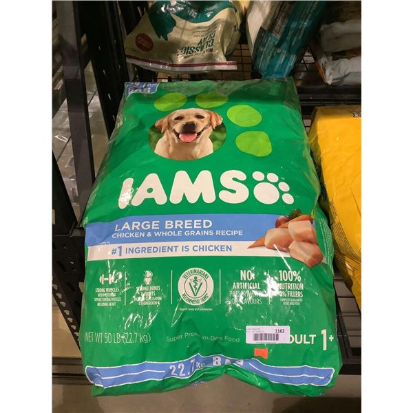 Iams Large Breed Adult Dog Food Chicken & Whole Grains Recipe (22.7kg)