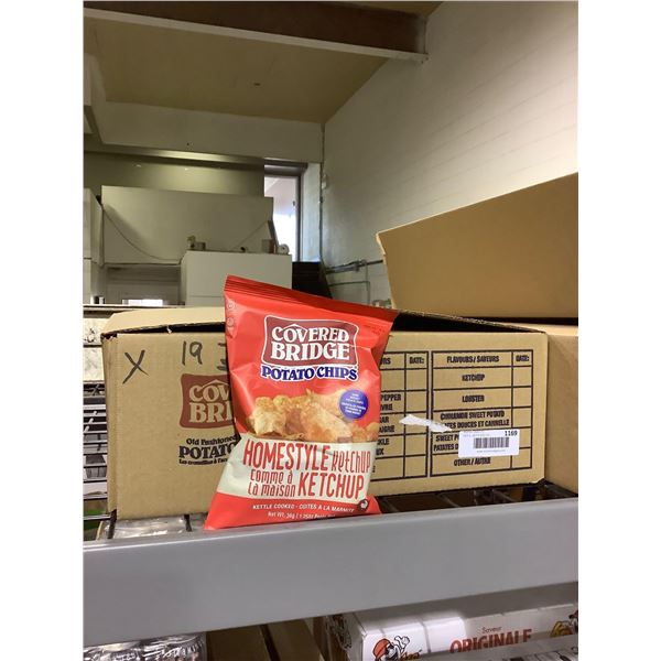 Case of Covered Bridge Ketchup Potato Chips (24 x 36g)