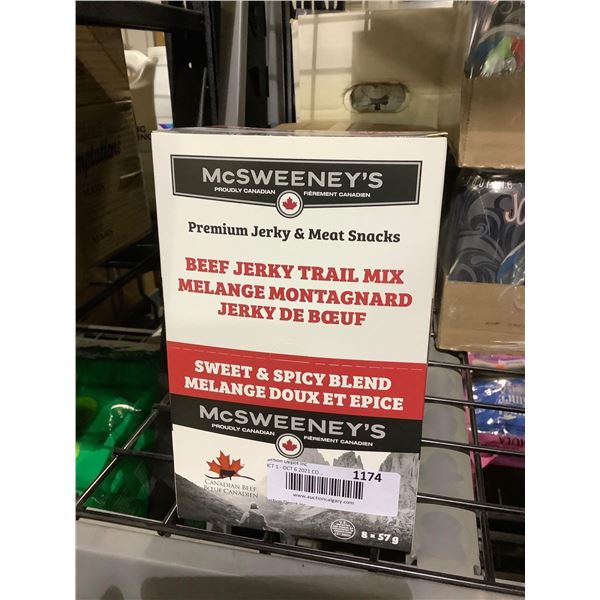 McSweeney's Premium Beef Jerky Trail Mix (8 x 57g)