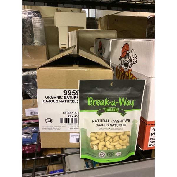 Case of Break-a-way Natural Cashews (12 x 90g)