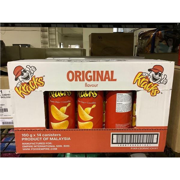Case of Kracks Original Potato Chips (14 x 160g)