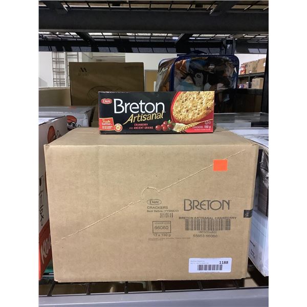 Case of Breton Artisanal Cranberry Crackers (12 x 150g)