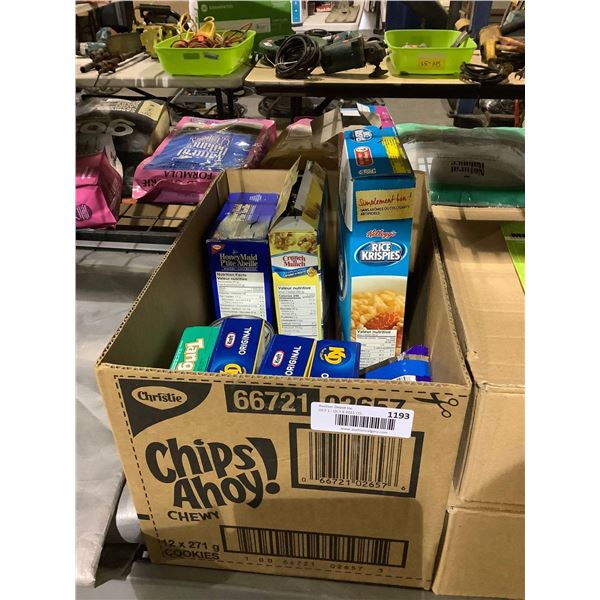 Box of Assorted Groceries