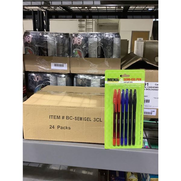 Case of 24 6-Pack Menji Semi-Gel Pens