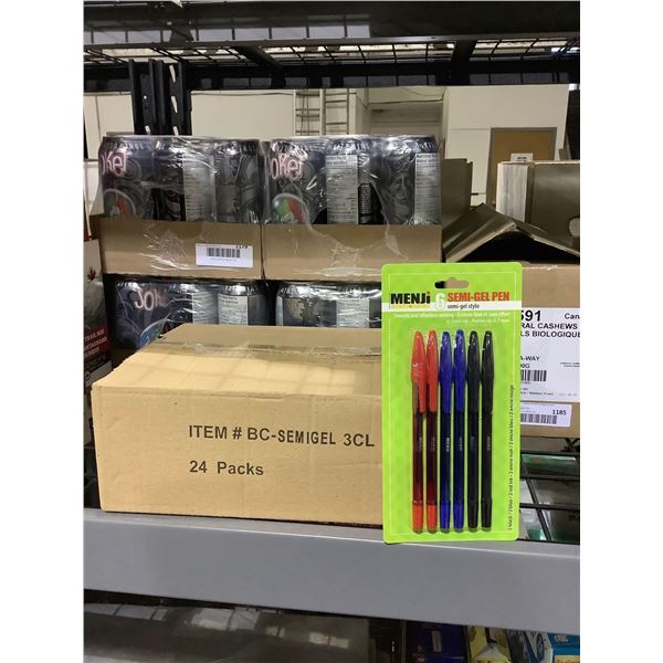Case of 24 6-Pack Menji Semi-Gel Pens