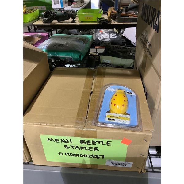 Case of 24 Menji Beetle Staplers