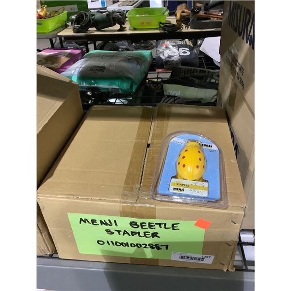 Case of 24 Menji Beetle Staplers