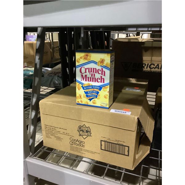 Case of Crunch n' Munch Buttery Toffee Popcorn w/ Peanuts (12 x 113g)