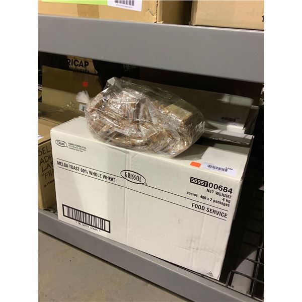 Case of Grissol 60% Whole Wheat Melba Toast (4kg)