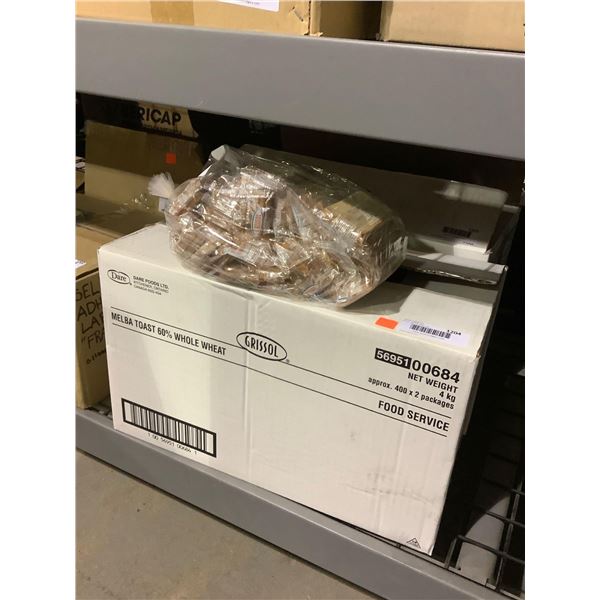 Case of Grissol 60% Whole Wheat Melba Toast (4kg)