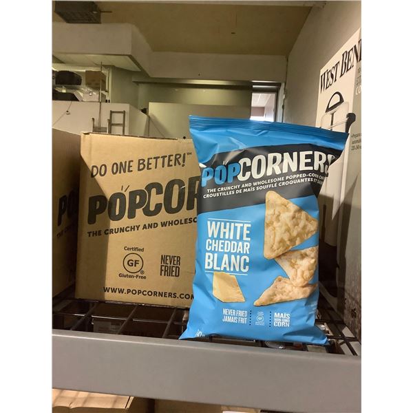 Case of Popcorners White Cheddar Popped-Corn Chips (12 x 142g)