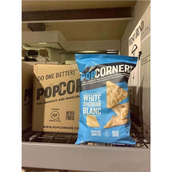 Case of Popcorners White Cheddar Popped-Corn Chips (12 x 142g)