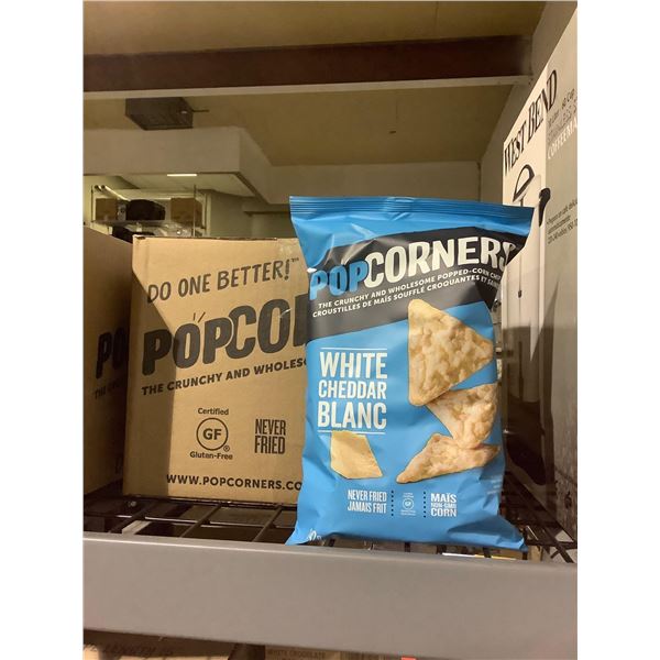 Case of Popcorners White Cheddar Popped-Corn Chips (12 x 142g)
