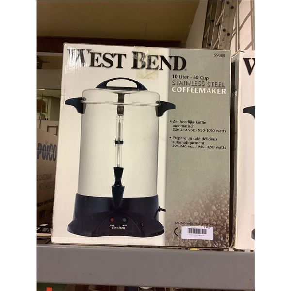 West Bend 10L Stainless Steel Coffeemaker (220-240Volts)