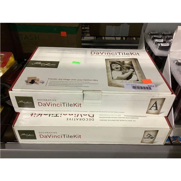 Tilano Fresco Decorative DaVinci Tile Kit Lot of 2