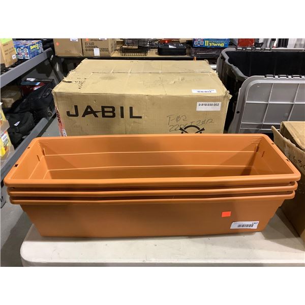 DCN Terra Cotta Planter Lot of 3 (24in x 8in)