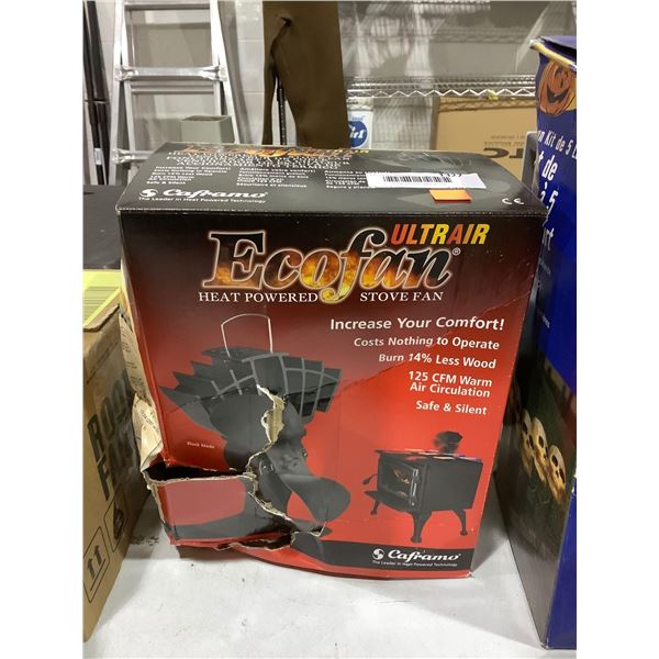 Ultrair Ecofan Heat Powered Stove Fan