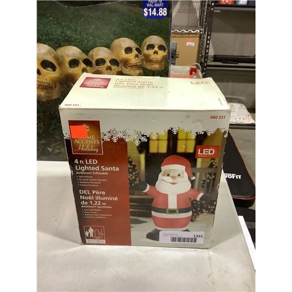 Home Accents 4ft LED Lighted Santa