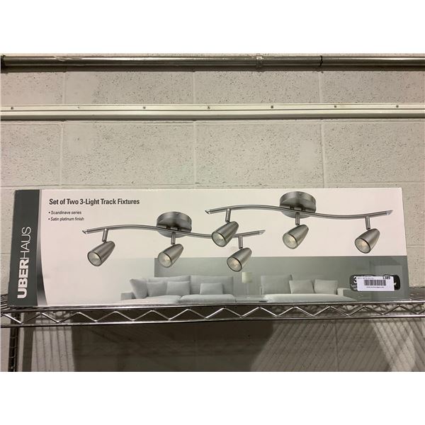 UberHaus Set of Two 3-Light Track Fixtures (21.85in x 6.69in)