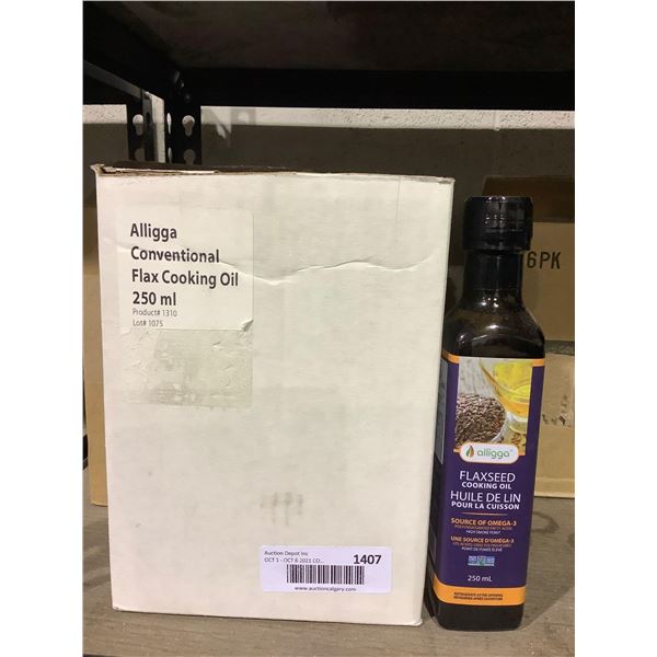 Case of Alligga Flaxseed Cooking Oil (6 x 250mL)