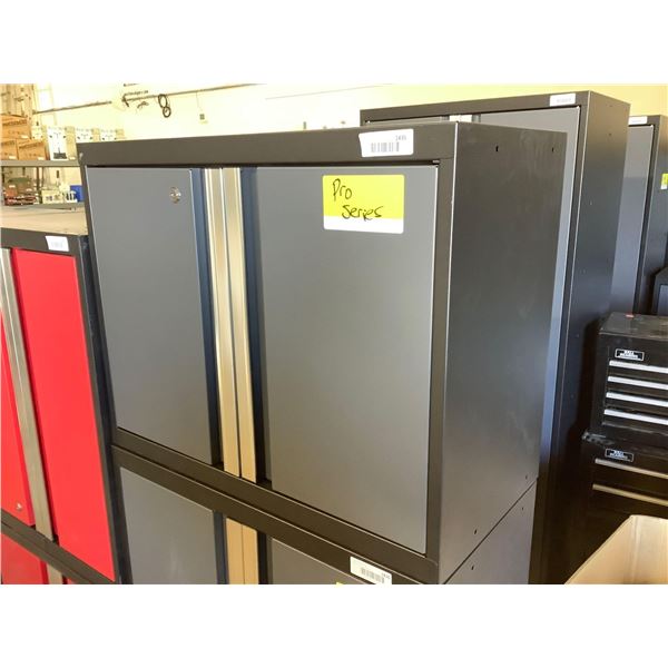 Pro Series Metal Garage Storage Cabinet in Grey (14in L x 28in W x 22in H) with key