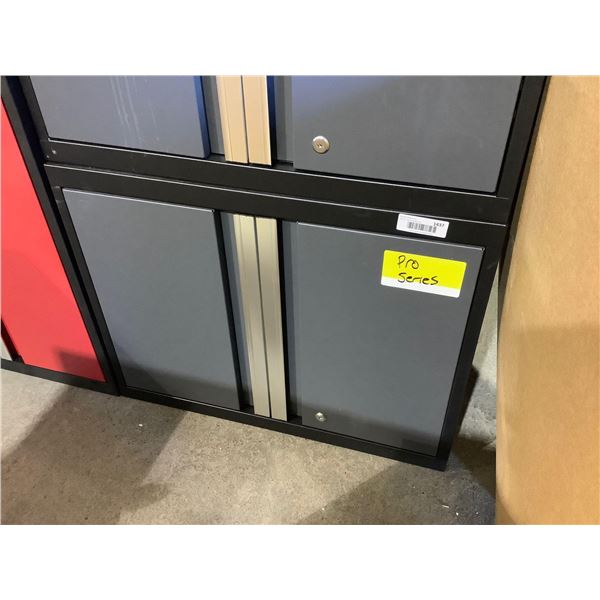Pro Series Metal Garage Storage Cabinet in Grey (14in L x 28in W x 22in H) with key