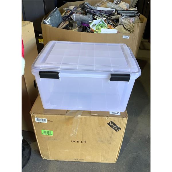 Lot of Storage Totes (Damaged)