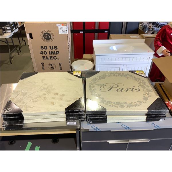 Lot of Floral Artwork (24in x 24in)