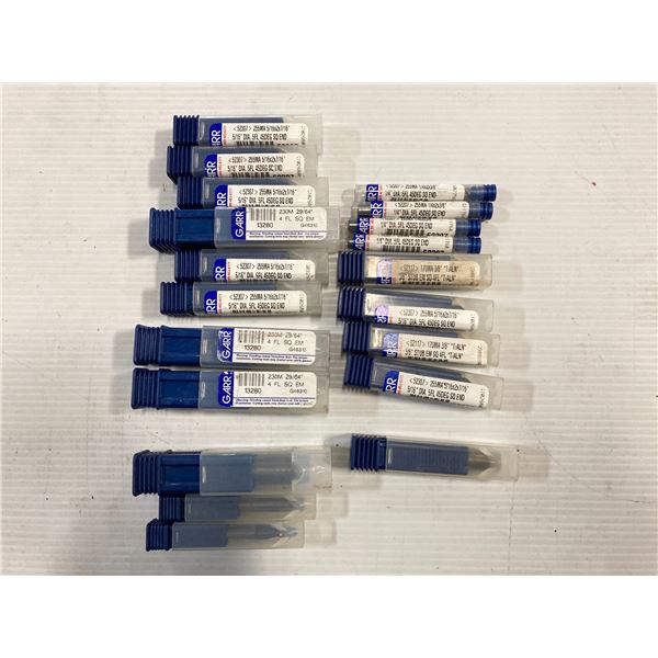Lot of New Garr Tool Carbide End Mills
