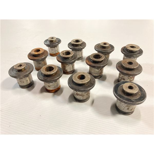 Lot of (12) Bilz Size 2 Quick Change Tap Adapters