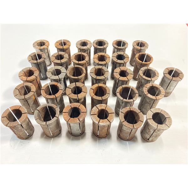 Lot of (31) PTC 50mm Straight Collets _ TU-69