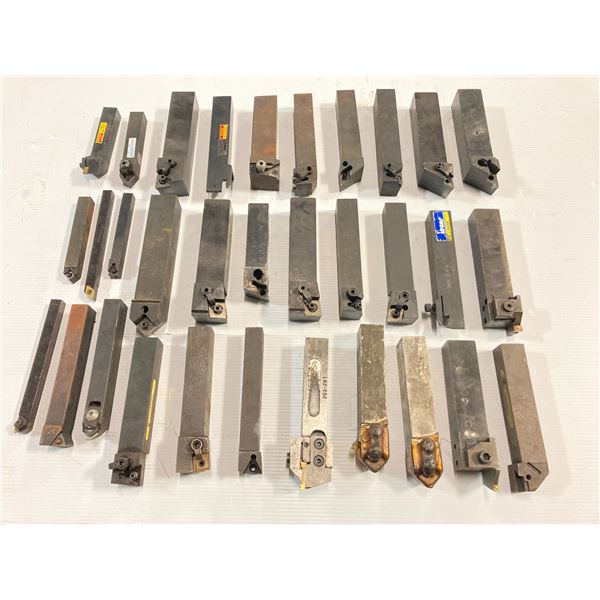 Lot of (32) Misc Sized Indexable Lathe Tool Holders
