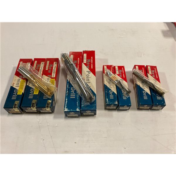 Lot of (9) New Mitsubishi Carbide Tipped Coolant Thru Drills