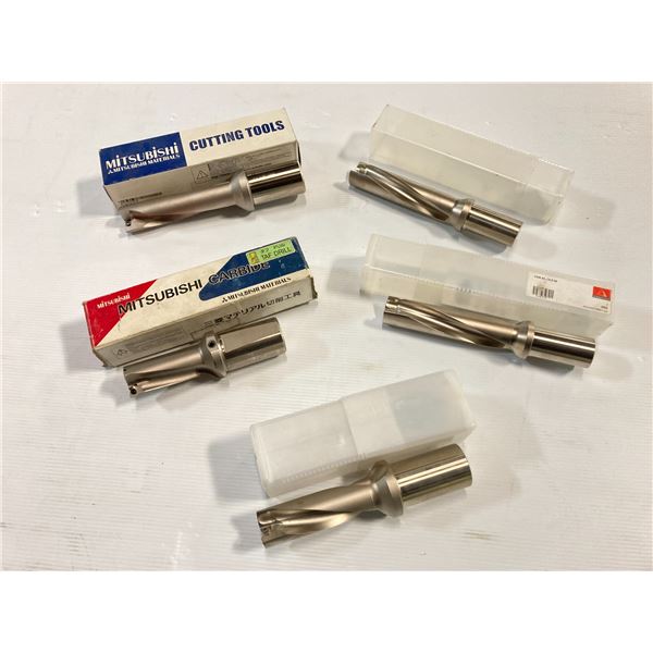 (5) New Mitsubishi/Ceratizit Indexable Coolant Thru Drills
