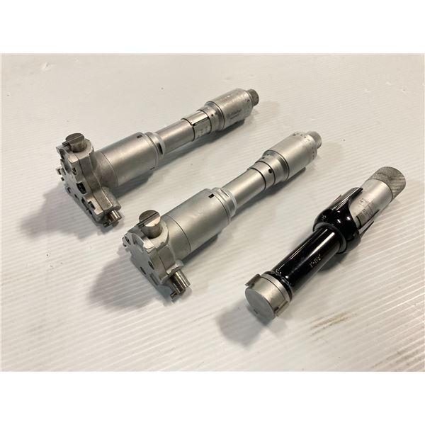 (3) Mitutoyo/Fowler Bore Gage Micrometers