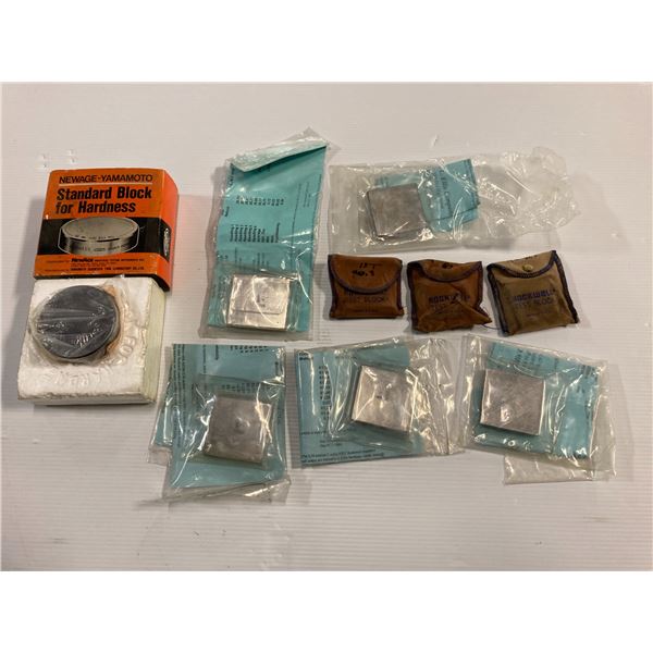Lot of Misc Gage Blocks, Hardness Tester Block