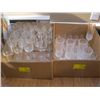 Image 1 : 2 BOXES OF ASST. CRYSTAL GLASSES, CREAM & SUGAR, ETC.