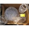 Image 1 : BOX OF ASST. CRYSTAL VASES, BOWL, ETC.