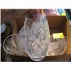 Image 2 : BOX OF ASST. CRYSTAL VASES, BOWL, ETC.