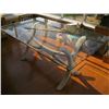 Image 1 : GLASS TOPPED RATTAN BASED DINING TABLE