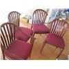 Image 2 : 8 MAROON CHAIRS