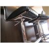 Image 2 : SET OF 3 CHROME & BLACK BAR STOOLS