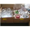 Image 1 : 2 BOXES OF MISC. GLASS DISHWARE, SOUP BOWLS, ETC.