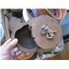 Image 2 : BOX OF MISC. WOODEN BOXES, COPPER KETTLE, WOODEN BOWL, ETC.