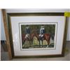 Image 1 : FRAMED PRINT OF THE HORSES & RIDERS BY D. CALVERT