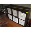 Image 1 : 6 BASKET CUBBY HOLE SHELF UNIT