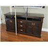 Image 1 : 3 DRAWER, 2 DOOR ENTERTAINMENT STAND WITH SLOW CLOSE DRAWERS